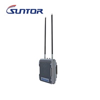 Radio ad hoc fixe extérieure haute puissance 20 watts IP65 avec réseau maillé IP, télécommande pour une communication sécurisée à longue portée