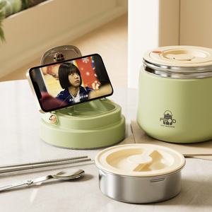 La olla aislada a largo plazo SUS304 de alta calidad es portátil y a prueba de fugas, adecuada para trabajadores de oficina, estudiantes, picnics, etc. - Product Image 5