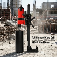 Machine de forage diamantée industrielle TLJ Electric 280 mm 4200 W, haute résistance, pour carottage de béton, avec support OEM