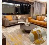 Koreanische minimalist ische Linie Muster Gold Teppich Home Dicker moderner Bereich Bodenfliesen Teppich Teppiche für Wohnzimmer Schlafzimmer