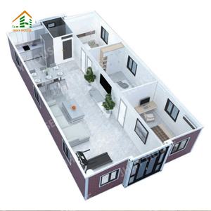 40 फीट उच्च गुणवत्ता वाला लक्जरी मोबाइल प्रीफैब एक्सटेंडेबल हाउस अस्थायी कार्यालय विस्तार योग्य कंटेनर घरों को छत के साथ - Product Image 2