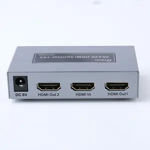 4K/2k 30hz HDMI Splitter 1x2 Support 3D 1in 2 Out 2 Ports Audio HDMI Splitter For Hdtv