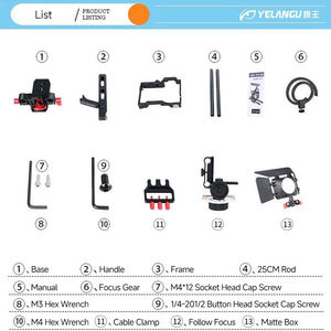 Kit Cage de Photographie DSLR pour Appareils Photo Hybrides (GH4/A7S/A7/A7R/A72/<span class=keywords><strong>A7RII</strong></span>/A7SII/A6000/A6500/A6300, etc.) - Product Image 3