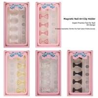 Support d'entraînement pour la pratique artistique, support de pointes d'ongles de style japonais, base en acrylique pour pièces d'échecs, présentoir pour l'art des ongles et la pratique