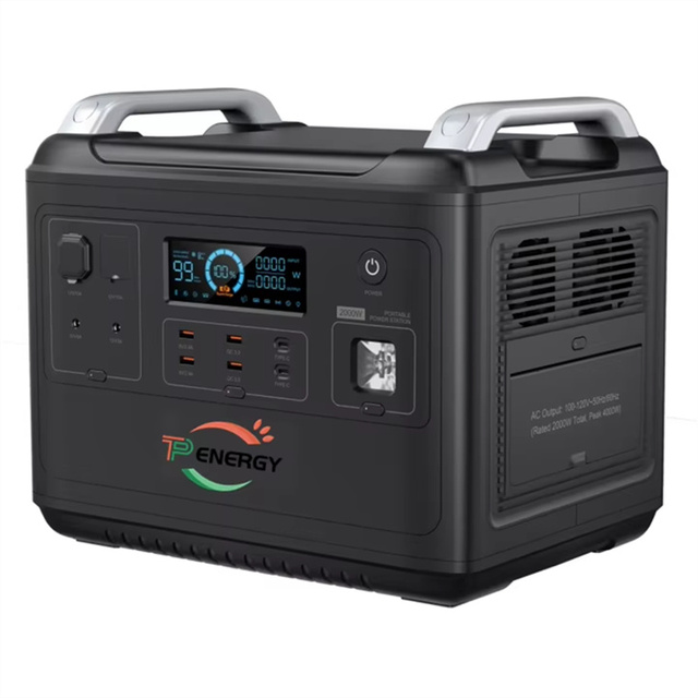 LiFePo4 Hithium Battery Fast Charging Home Outdoor 2000W Peak 4000W Portable Backup Electric Supply Power Bank Station Generator