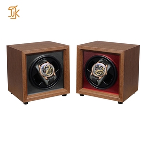 Sanyin gỗ xem Winder hộp hiển thị với đèn LED siêu yên tĩnh động cơ một đồng hồ kho ngăn kéo trường hợp - Product Image 5