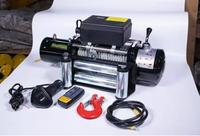 Vente chaude12V/24 treuil électrique avec câbles de câble synthétique et avec la télécommande