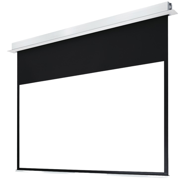 Matte White <strong>100</strong>-<strong>Inch</strong> 16:9 Retractable Hidden In-Ceiling Design Motorized <strong>Projector</strong> <strong>Screen</strong> for Home Theater Projection