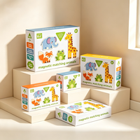 Boîte en papier personnalisée imprimée, portable, étanche et écologique, emballage premium avec fenêtre pour animaux magnétiques, expédition rapide en 72h