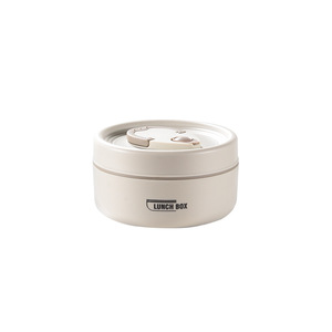 Insulated <b>Lunch</b> <b>Box</b> Cylinder Seal Lid Microwaveable Portable Office Use - Product Image 3