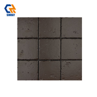 Carreaux d'intérieur en porcelaine Sinray, imitation métal, surface brillante, antibactériens, antidérapants, résistants à l'usure, résistants aux acides, épaisseur 6 mm