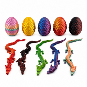 3D Printed <strong>Dragon</strong> Egg Articulated <strong>Dragon</strong> Toy Fidget Stress Relief Desk Toy Sensory Toy Wholesale Supplier - Product Image 1