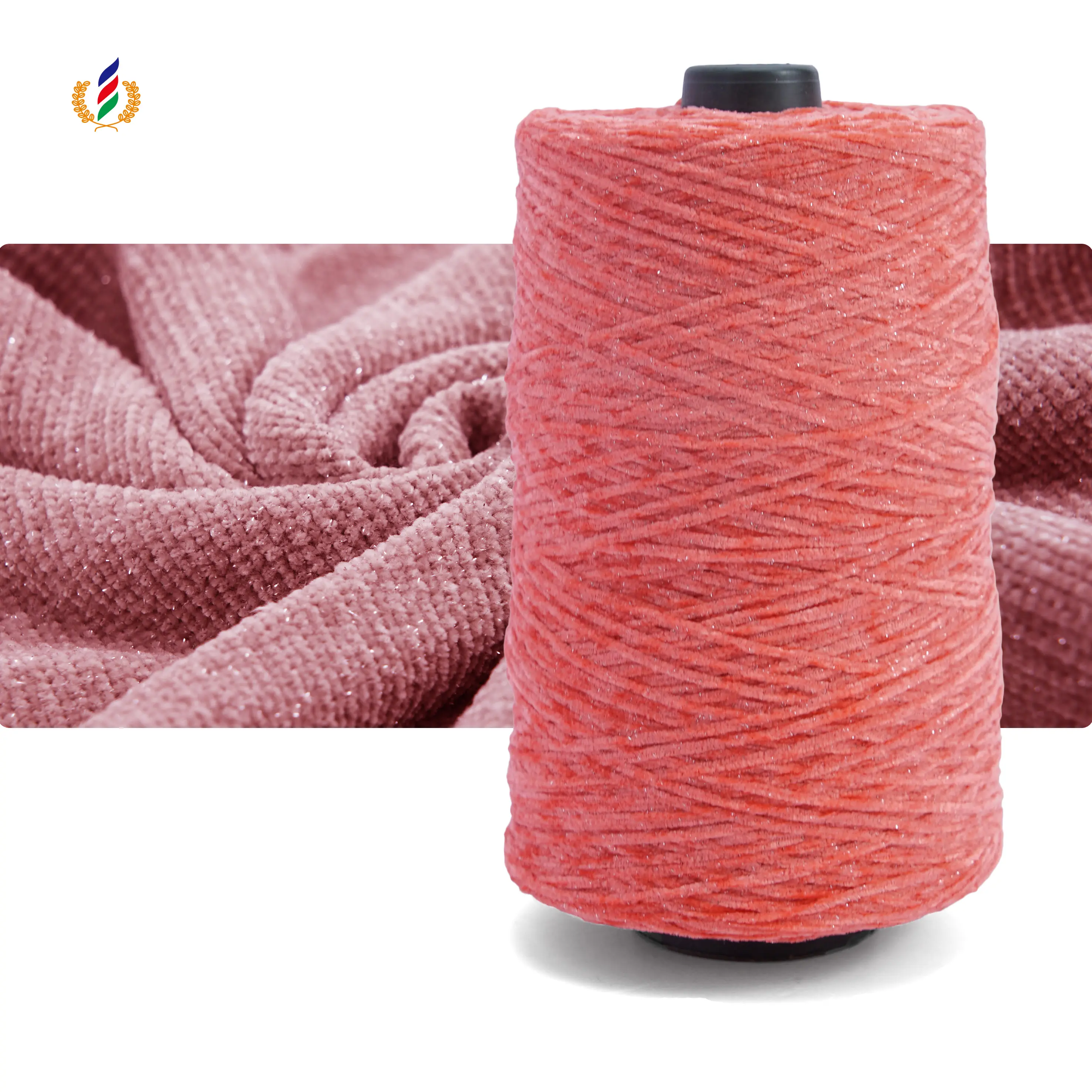 Higher Quality Flash Fine Chenille Yarn for Sweats for knitting Polyester Blended Yarn