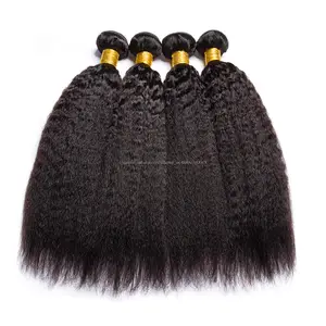 1 Paquete 8-40 Pulgadas Recto Rizado Pelo Humano Tejidos Negro Natural Brasileno Virginal Cabello Humano Extensiones 100g