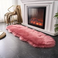 Tapis en fausse fourrure de mouton moderne, écologique, adapté aux animaux domestiques, épais, moelleux, doux, pelucheux, shaggy, pour chambre à coucher, chevet, canapé, chaise