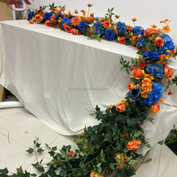 Arrangement floral en boule de fleurs orange Burt, design personnalisé ZKAI, centre de table pour mariage, événement, fête