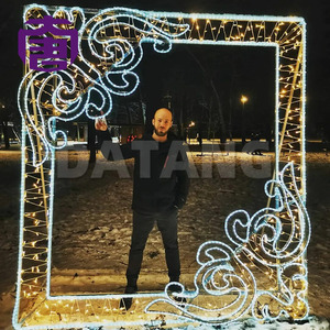 Creative Christmas Character Photo Backdrop LED <b>Light</b> Display for Holiday Market Festival Decoration - Product Image 6