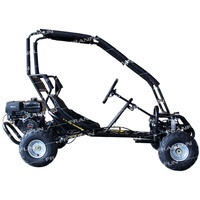 Kart à essence 420CC 15HP monoplace pour location en sites touristiques, type buggy tout-terrain avec cage de sécurité et arrêt d'urgence