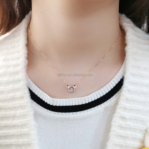 Nuovo Arrivo 18K Gold Panda di Figura Dell'orso Pendente Della Collana con Diamante Gioielli Carino per I Bambini - Product Image 5