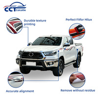 Autocollants personnalisés pour carrosserie de voiture Toyota Hilux 2016-2020, bande de couleur, accessoires décoratifs pour voiture