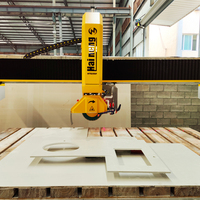 Machine de découpe de pierre de granit et de marbre économique, scie à pont CNC à 4 axes