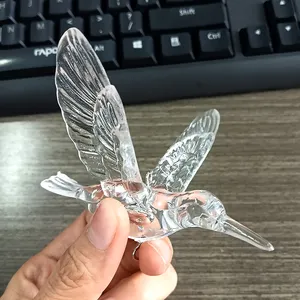 Lucht Hanger Acryl Kolibrie Bruiloft Transparant Crystal Bird Home Plafond Decoratie Hanger