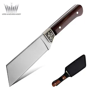 大尖刀厨师刀切肉高硬度户外战术刀自卫求生刀工具新到货
