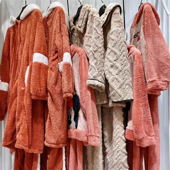 Осенне-зимняя одежда для отдыха, скидка на б/у, женские пижамы, обработка заказа