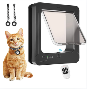 Serrure de porte intelligente FOS avec capteur RFID, reconnaissance d'animaux, design rabattable, matériau PC, 4 piles AA, autonomie de 12 mois, sécurité domestique pour chat - Product Image 1