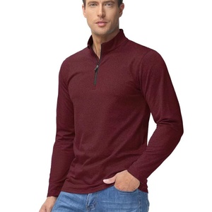 Sweat-shirt à demi-zip pour homme de qualité supérieure, manches longues, en molleton de coton, séchage rapide, imprimé personnalisé 1/4, style golf. - Product Image 2