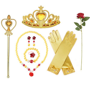 Disfraz de Carnaval de Halloween, Vestido de Fiesta de Cumpleaños de Navidad, La Bella y La Bestia, Vestido de Princesa Bella para Niña - Product Image 4