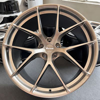 Jantes Viorock personnalisées à fond profond concave noir mat 17 18 19 20 pouces 4*100 5*100 5*114.3 pour voitures particulières BMW M3 Audi RS3
