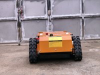 Cortadora de Césped Robótica Inalámbrica con Control Remoto, Cortadora de Césped Robótica con Orugas de Goma Antideslizantes para Terrenos Complejos