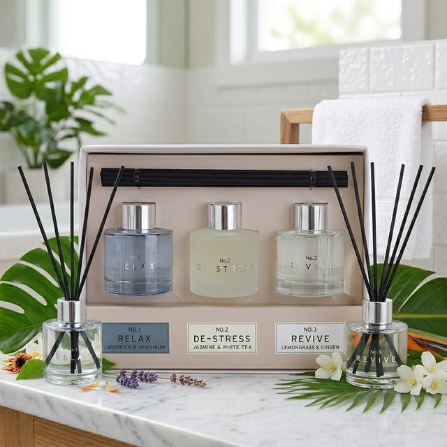 Luxury Gift Box Set air fresher Aromatherapy Essential Oil Gift Set Can Be Customized Scented  Reed Diffusion Christmas Gift