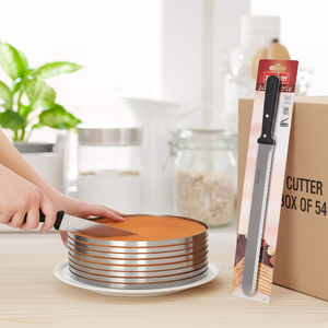 Elegant 30cm Eco-Friendly <b>Cake</b> Knife with Smooth Blade Large 10 Inch PC Cutter <b>Box</b> of 54 for <b>Wedding</b> <b>Cakes</b> - Product Image 3