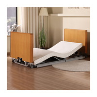 Pflegebett für Senioren Schlafzimmer Elektrisch Verstellbares Bett 5 Funktionen Ultra Low IEC 60601 Pflegebetten für Zuhause