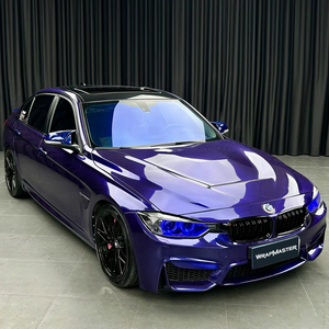 WRAPMASTER 1.52*17m PET Royal Indigo Blue Film d'emballage de véhicule automobile Vinyle d'emballage de voiture - Product Image 1