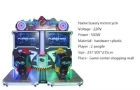 Gran oferta, simulador de Moto GP de dos asientos, máquina de Arcade, simulador de carreras de coches VR que funciona con monedas, juegos de motos
