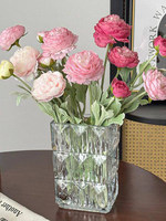 Bunga Keramik Buatan Gaya Krem Dapat Dicuci Elegan Peony Rangkaian Bunga Mewah untuk Ruang Tamu Meja Makan