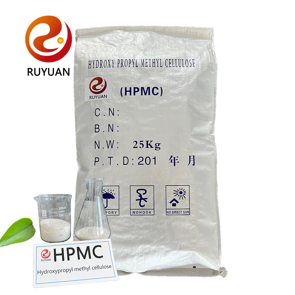 Химический гидроксипропилметилцеллюлоза Ruyuan cas 9004-65-3, порошок hpmc, целлюлозный загуститель для жидкости