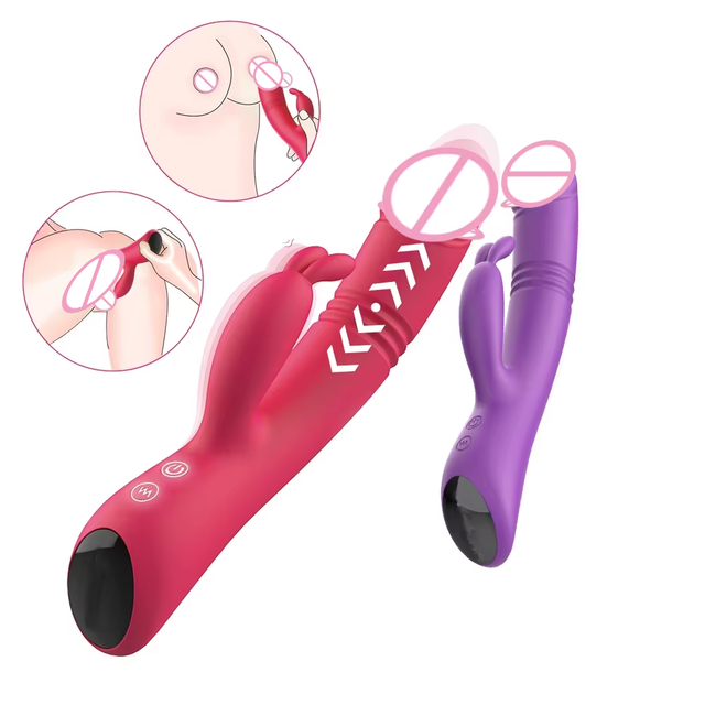 Multi-Speed Vibrating Rabbit with Telescopic Design for Stimulating & Comfortable Experience