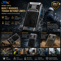 YK967 Android 14 Smart PDA Pemindai Barcode Genggam Komputer Pelacak Inventaris Gudang Pengumpul Data RFID NFC