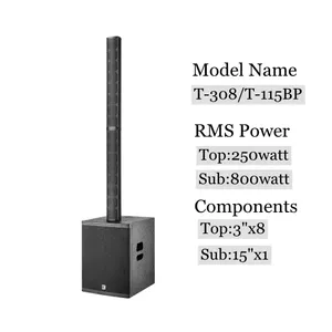 Sistema de columna de matriz de línea profesional, altavoz de sonido de alta potencia para exteriores - Product Image 2