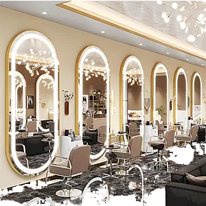 Nghệ Thuật Hiện Đại Deco <span class=keywords><strong>LED</strong></span> thông minh gương hình không đều kính không khung treo tường cảm ứng chuyển đổi chống cháy nổ phòng tắm đám cưới - Product Image 1