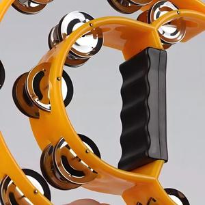 <span class=keywords><strong>Tambourin</strong></span> à double rangée de clochettes, instrument à main en métal et plastique, shaker portatif pour la rentrée scolaire, le karaoké, les bars et les spectacles. - Product Image 5