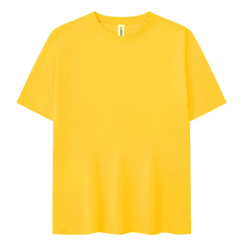 사용자 정의 도매 하이 퀄리티 무거운 100% 면 남자와 여자의 보편적 인 짧은 소매 사용자 정의 로고 인쇄 남자의 티셔츠