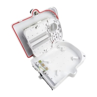 Caja de Distribución de Fibra Óptica para Exteriores, 24 Núcleos, FTTH, Material ABS de Alta Resistencia, Impermeable IP65, Caja NAP