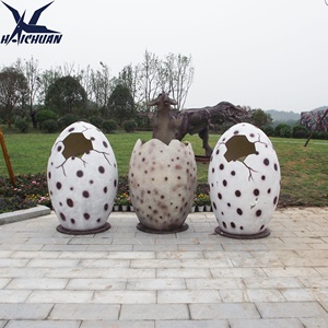 Huevos de Dinosaurio Realistas de Fibra de Vidrio, Accesorio Fotográfico para Parques Temáticos, Exhibiciones de Dinosaurios al Aire Libre, Cabinas de <span class=keywords><strong>Fotos</strong></span> en Parques Infantiles - Product Image 3