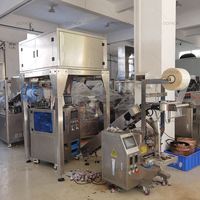 Machine d'emballage automatique à ultrasons pour sachets de thé en forme de pyramide triangulaire, mélange de fleurs vertes séchées, machine d'emballage de thé