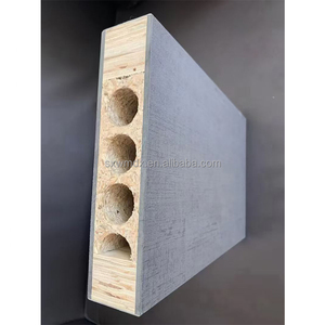 <span class=keywords><strong>Porte</strong></span> d'entrée moderne minimaliste élégante en polymère imperméable avec cadre en bois pour les chambres d'hôtel, les appartements, les villas - Product Image 4